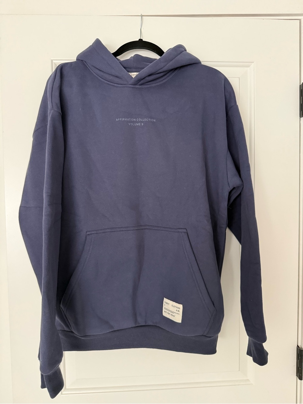 Navy Blue Pullover Hoodie - Affirmation Collection - Picture 1 of 4